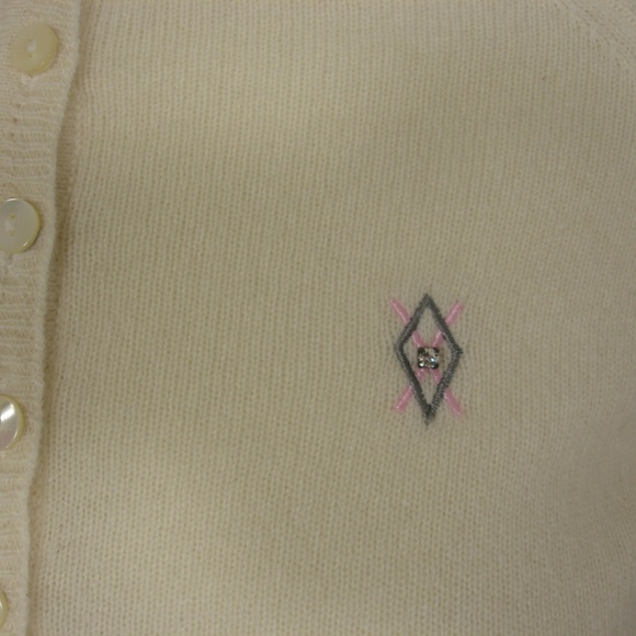 VALERIE STEVENS PETITE 2 PLY CASHMERE CARDIGAN PM - Picture 5 of 8